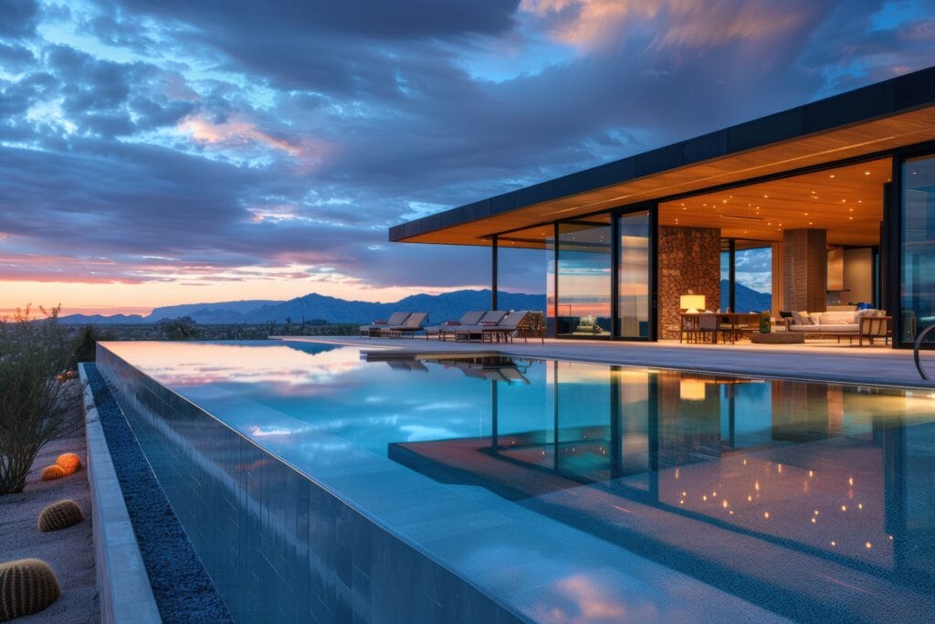 luxurious villa with modern architectural design